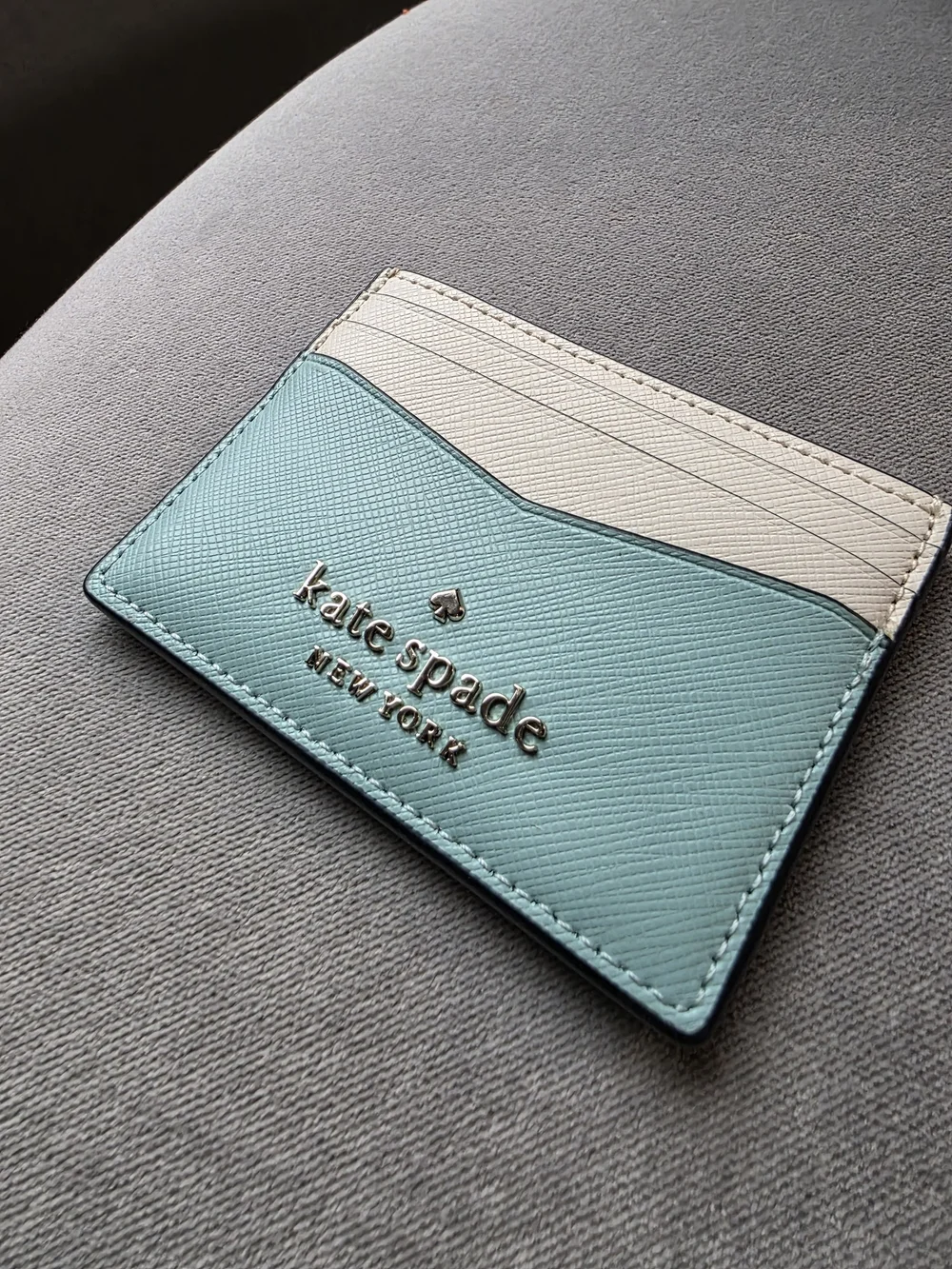 Kate Spade Staci Colorblock Small Slim Card Holder in the "poolside multi" color